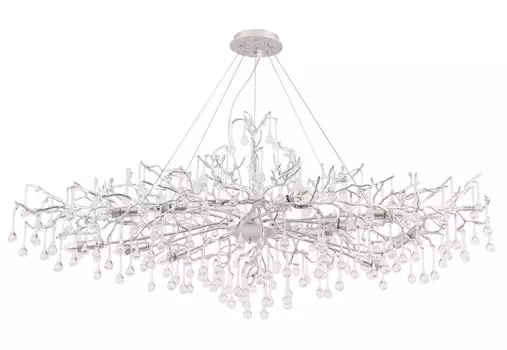 Подвесная люстра Crystal Lux REINA V2 SP12 L1500 SILVER PATINA