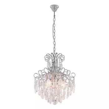 Каскадная люстра Crystal Lux SEVILIA SP4 SILVER