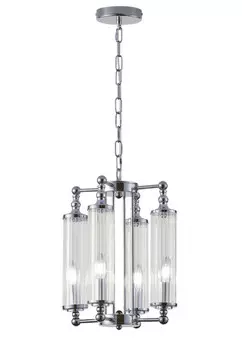 Подвесная люстра Crystal Lux TOMAS SP4 CHROME