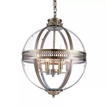 Подвесная люстра DeLight Collection KM0115P-4M antique brass
