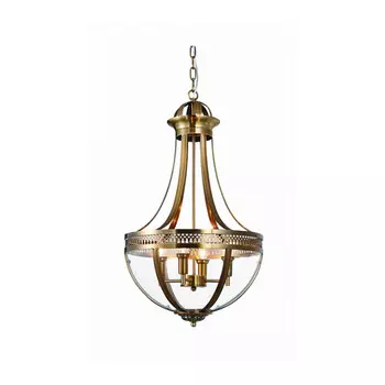 Подвесная люстра DeLight Collection KM0287P-4 antique brass