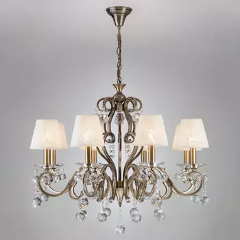 Подвесная люстра Eurosvet 1448/8 античная бронза Strotskis