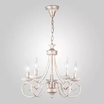 Подвесная люстра Eurosvet 22404/5 белый с золотом