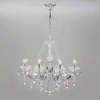 Подвесная люстра Eurosvet 3188/8 хром Strotskis