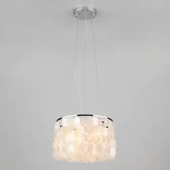 Подвесная люстра Eurosvet 60005/3 хром/перламутр