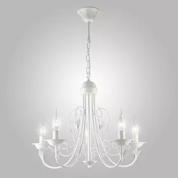 Подвесная люстра Eurosvet 60050/5 глянцевый белый