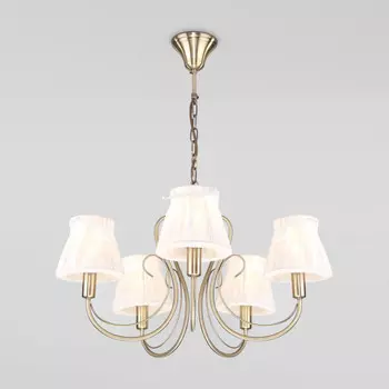 Подвесная люстра Eurosvet 60061/5 античная бронза