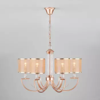Подвесная люстра Eurosvet 60099/6 перламутровое золото