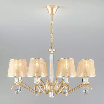 Подвесная люстра Eurosvet 60103/8 перламутровое золото