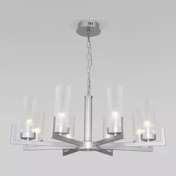 Подвесная люстра Eurosvet 60133/8 серебро