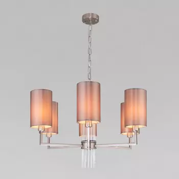 Подвесная люстра Eurosvet 60134/6 никель