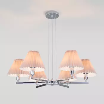 Подвесная люстра Eurosvet 60136/6 хром/серый