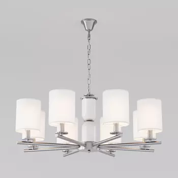 Подвесная люстра Eurosvet 60146/8 никель