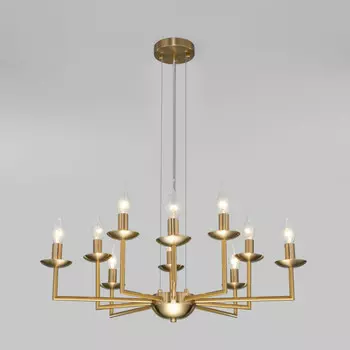 Подвесная люстра Eurosvet 60150/10 латунь