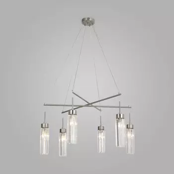 Подвесная люстра Eurosvet 60163/6 никель