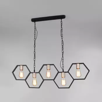 Подвесная люстра Eurosvet 70117/5 черный