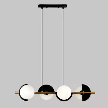 Подвесная люстра Eurosvet 70149/4 черный/латунь