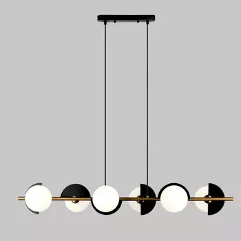 Подвесная люстра Eurosvet 70149/6 черный/латунь