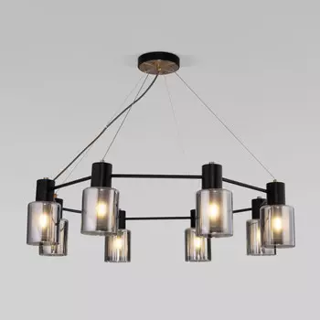 Подвесная люстра Eurosvet 70219/8 черный/античная бронза