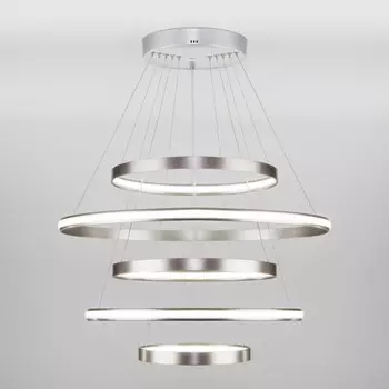 Каскадная люстра Eurosvet 90179/5 сатин-никель