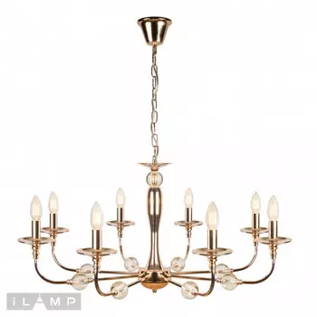 Подвесная люстра iLamp 1030-8GD