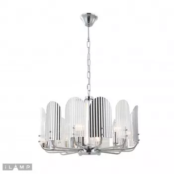 Подвесная люстра iLamp 15571-6 CR+MULT