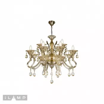 Подвесная люстра iLamp 61082-8+4 BR