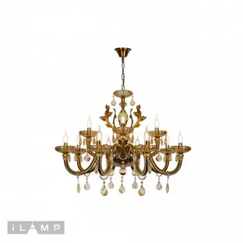 Подвесная люстра iLamp 81069-8+4 BR