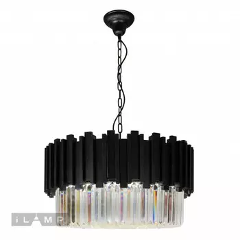 Каскадная люстра iLamp MD8584-10 BK