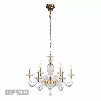 Подвесная люстра iLamp P2328-6 GD