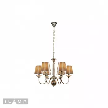 Подвесная люстра iLamp P2406-6 Nickel