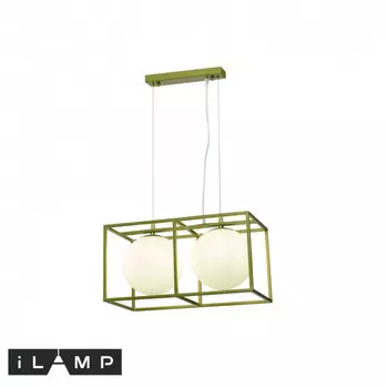 Подвесная люстра iLamp P2484-2 GD