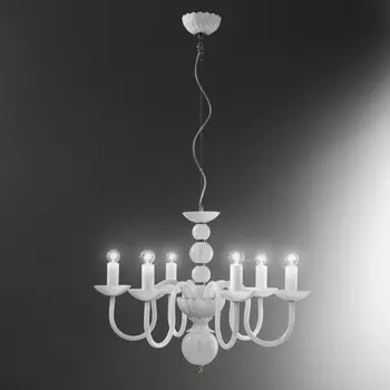 Подвесная люстра Italamp 281/6 bianco/NK