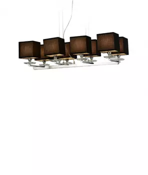 Подвесная люстра Lumina Deco LDP 1248-8 BK