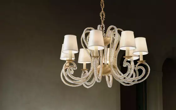 Подвесная люстра Masiero CRISTALIS 8 CUT CRYSTAL