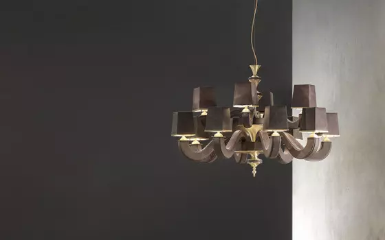 Подвесная люстра Masiero DARSHAN 8+4 G14+L01