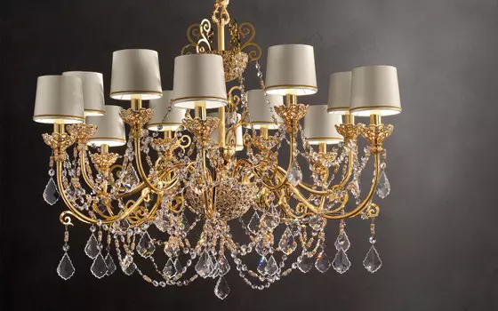 Подвесная люстра Masiero Gold Imperial / 12 ASFOUR