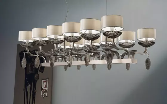 Подвесная люстра Masiero ISBEL 12 BIL G07