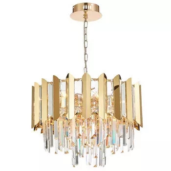 Каскадная люстра Natali Kovaltseva AMAZONE 81444/8C GOLD