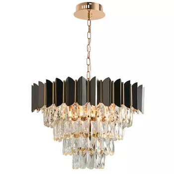 Каскадная люстра Natali Kovaltseva DARIAN II 81448/8C GOLD BLACK