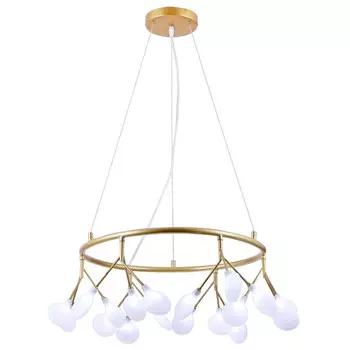 Подвесная люстра Natali Kovaltseva GRACE 75125/6С GOLD SATIN