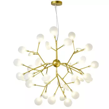 Подвесная люстра Natali Kovaltseva GRACE 75128/6C GOLD SATIN