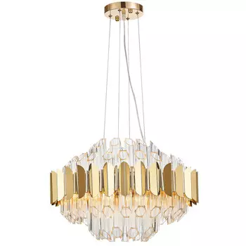 Каскадная люстра Natali Kovaltseva RIVERA 81443/8C GOLD