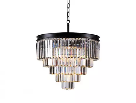 Каскадная люстра Newport 31109/S black+gold