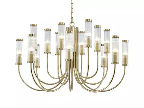 Подвесная люстра Newport 4558+4+4/C gold