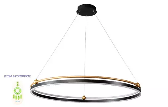 Подвесной светильник Crystal Lux FERNANDO SP88W LED D1000 BLACK/GOLD