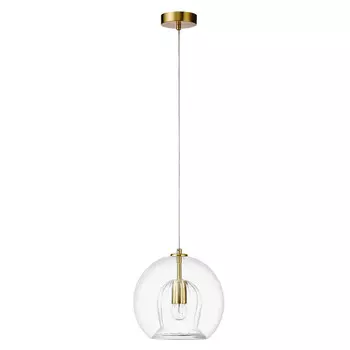 Подвесной светильник Crystal Lux LUISA SP1 BRASS/TRANSPARENT