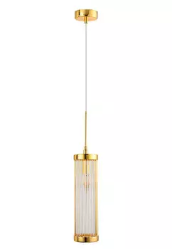 Подвесной светильник Crystal Lux TADEO SP1 D100 GOLD/TRANSPARENTE