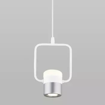 Подвесной светильник Eurosvet 50165/1 LED белый/серебро