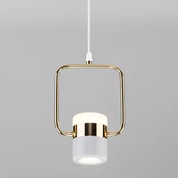 Подвесной светильник Eurosvet 50165/1 LED золото/белый